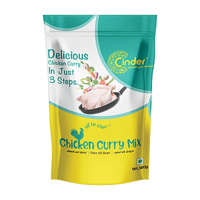 CINDER CHICKEN CURRY MIX 180G.