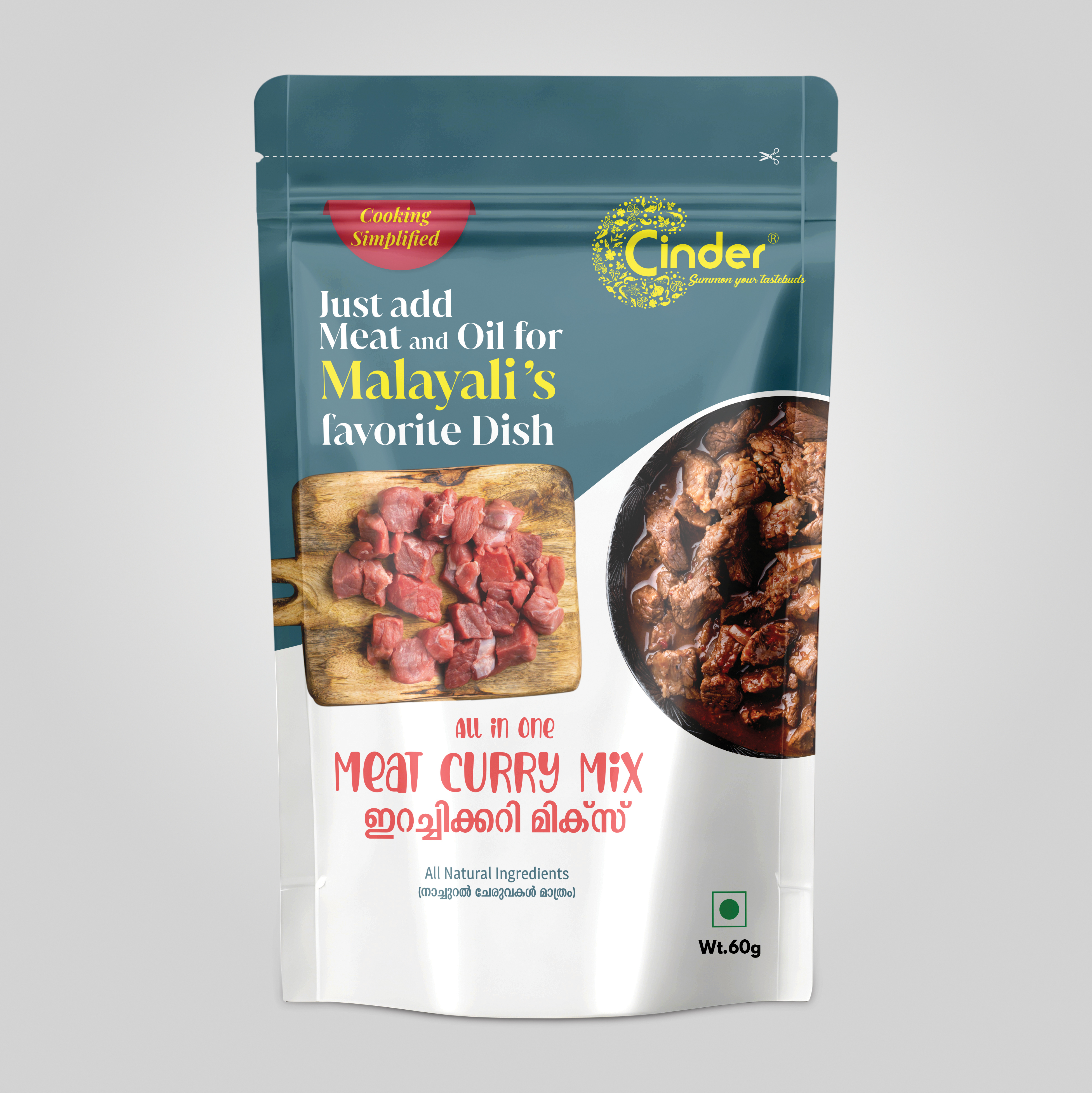 CINDER MEAT CURRY MIX 60G