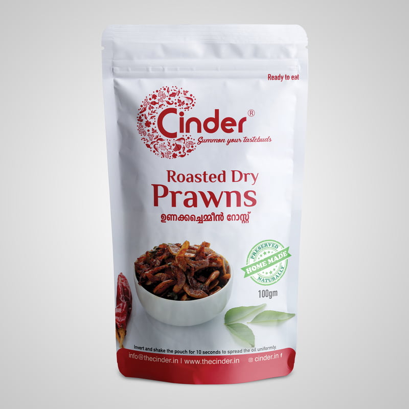 CINDER DRY PRAWN ROAST 100G - READY TO EAT