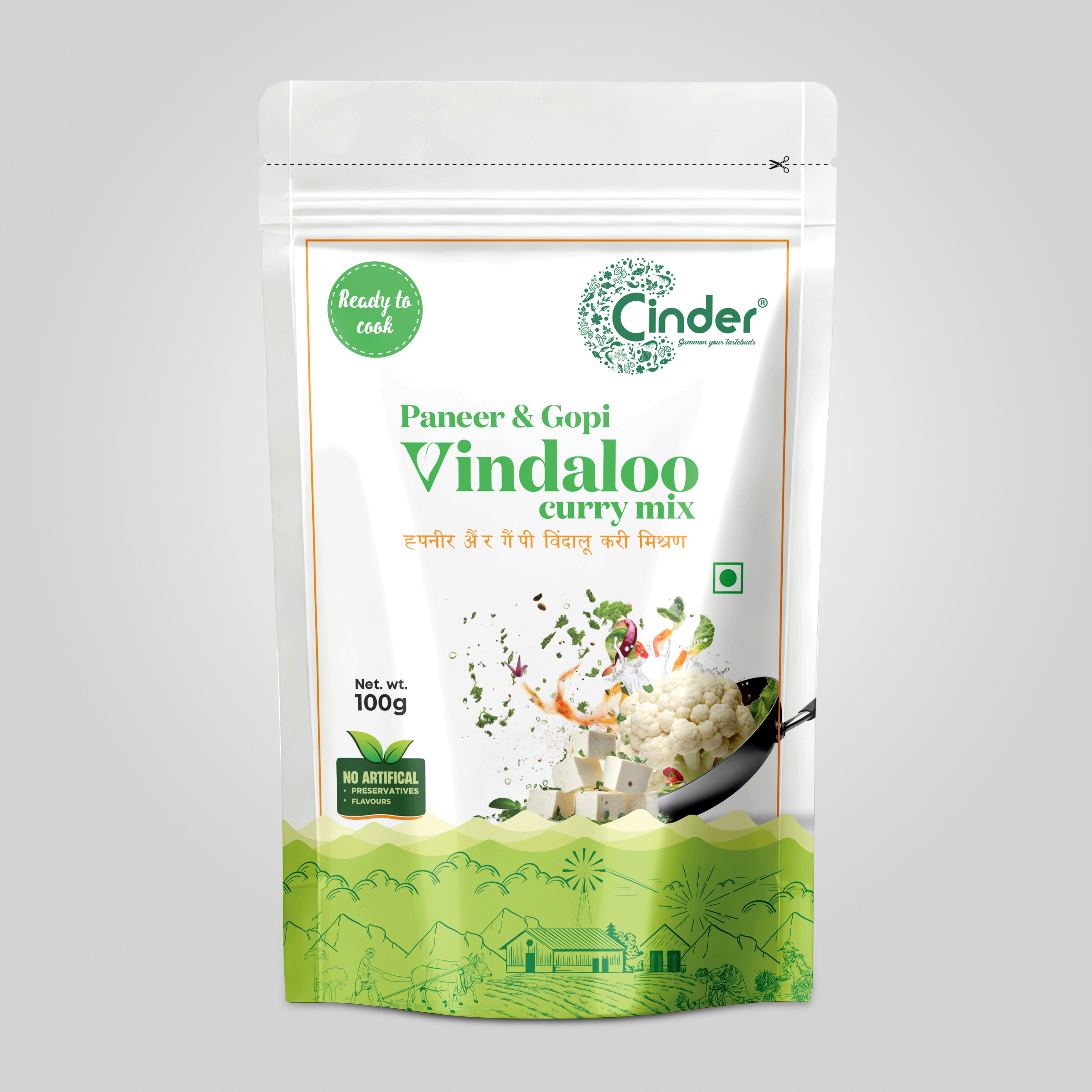 CINDER PANEER&GOPI VINDALOO CURRY PASTE 100G